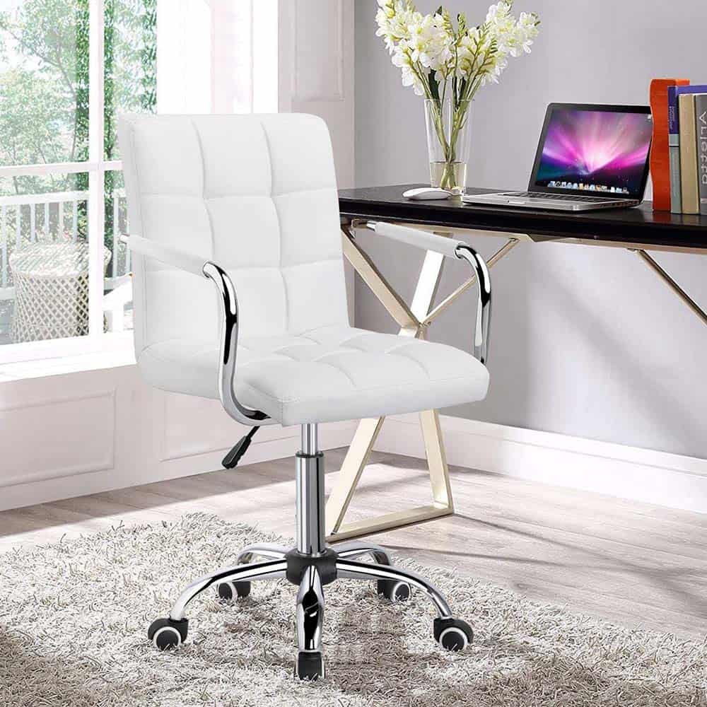 Yaheetech White Desk Chair