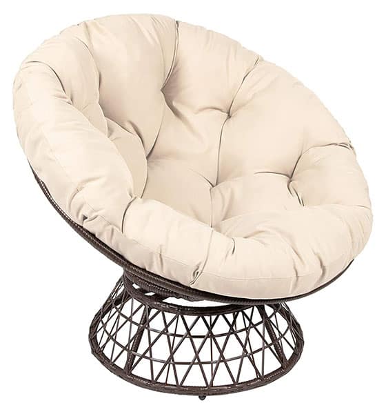 Milliard Papasan Chair with 360-Degree Swivel